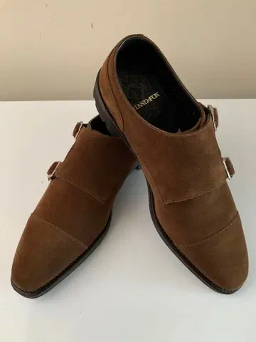 [ 새상품급 ] SHETLAND FOX 스웨이드 가죽 몽크 스트랩 신발