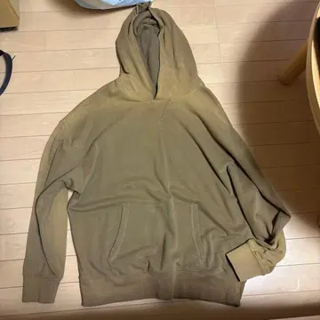 GAP의 카키 후드 부착 오버 사이즈 후드티