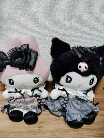 레어!! 산리오 비밀의 멜로쿠로 마이멜로디 쿠로미짱 봉제 인형