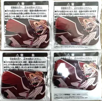 해즈빈 호텔에 오신 것을 환영합니다 스퀘어 캔뱃지 루시퍼 4개 세트