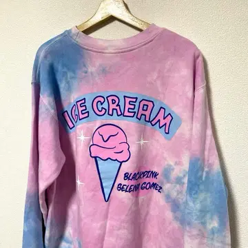 BLACKPINK 블랙 핑크 셀레나 고메즈 아이스크림 XXL 구제 의류