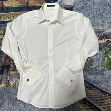 DANIELE ALESSANDRINI 커프스 셔츠 화이트 비즈니스