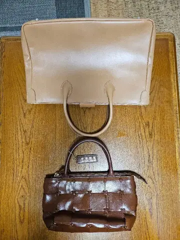 천연 가죽 백 2종 세트