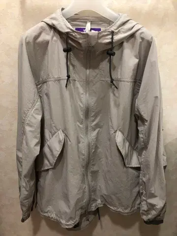 THE NORTH FACE 퍼플 라벨 라이트 그레이 마운틴 후드티