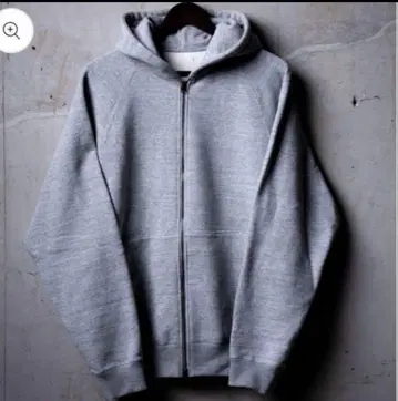 kinema 그레이 집업 후드티 후드 부착