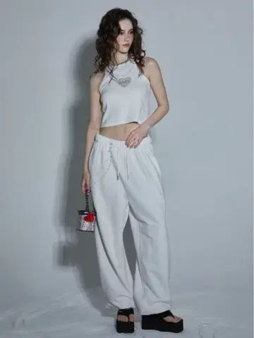 GATELESS 게이트레스 체인 프린트 스웨트 팬츠