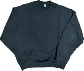 LOS ANGELES APPAREL 블랙 맨투맨 14oz