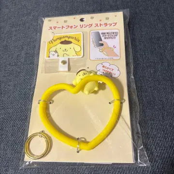 폼폼푸딩 스마트폰 링 스트랩 하트형 귀여운
