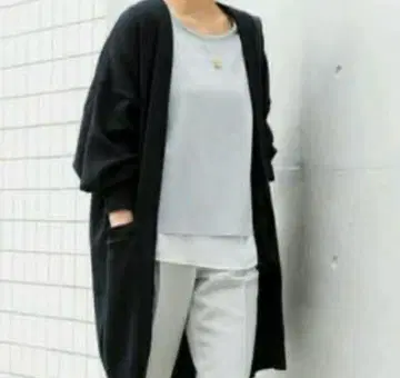 STUDIOUS 니트 코디 가디건 코트