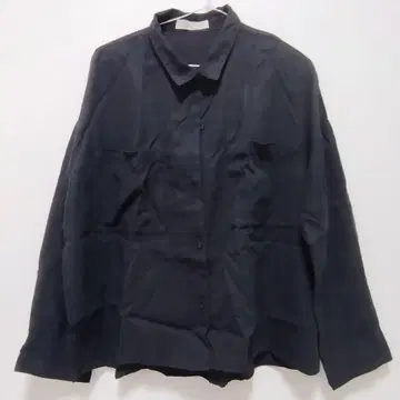 DOUBLE NAME 더블 네임 셔츠 싸개 단추 블라우스 블랙 의류