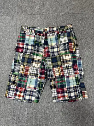 CAMCO 체크 무늬 코튼 숏팬츠 M