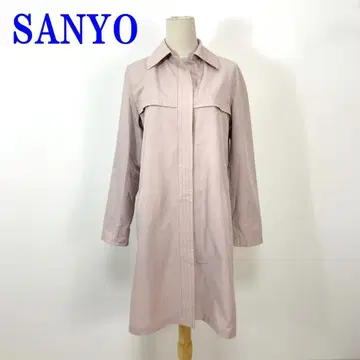 산요 트렌치코트 옅은 핑크 면 코튼 폴리에스테르 11 C3999