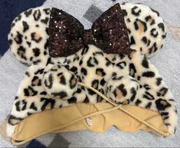 disney 미니 레오파드 무늬 팬캡