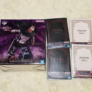 제일복권 진격의 거인 C상 한지 피규어 F상 G상 메모리얼 카드