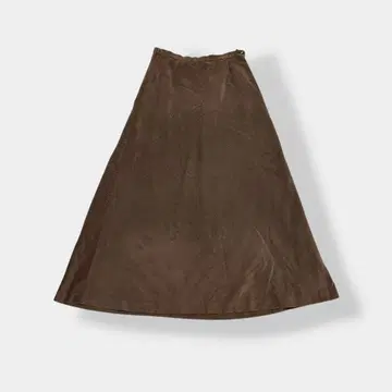SCAPA 스캐파 스트레치 코듀로이 롱 스커트 브라운 40