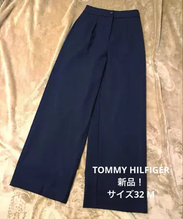 타미힐피거 새상품 네이비 와이드 팬츠