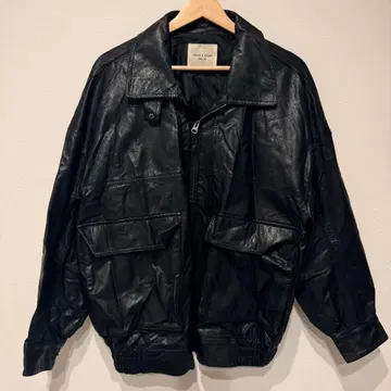 FREAKS STORE 페이크 가죽 자켓 블랙