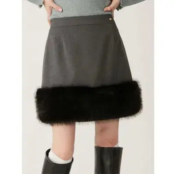 릴리 브라운 에코 퍼 미니 스커트 숏 팬츠