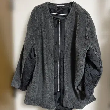 SILENT WORTH 플리스 자켓 그레이