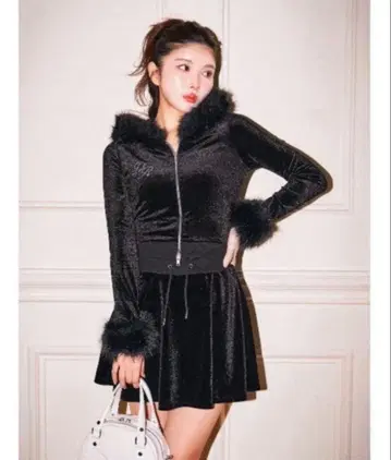 Darich 윈터 벨로아 스커트 셋업