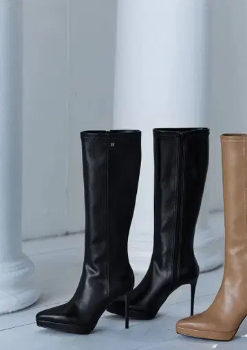 Riu 롱 부츠 블랙