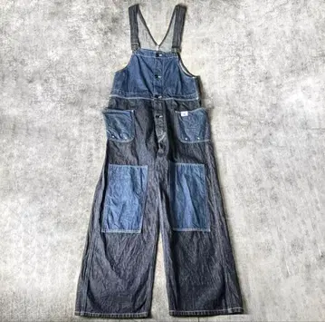 THE SUPERIOR LABOR 오버롤 데님 더블니