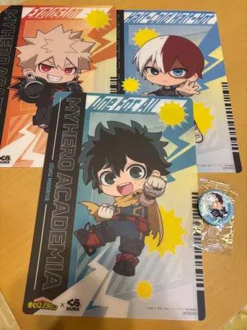 나의 히어로 아카데미아 쿠라스시 콜라보 멀티 시트 캔뱃지 세트