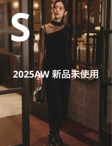 [ 2025 당기 ] anuans 시어 콤비 타이트 원피스