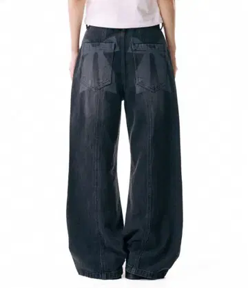 IUGAMAKARAS Ribbon Denim Pants (Black)