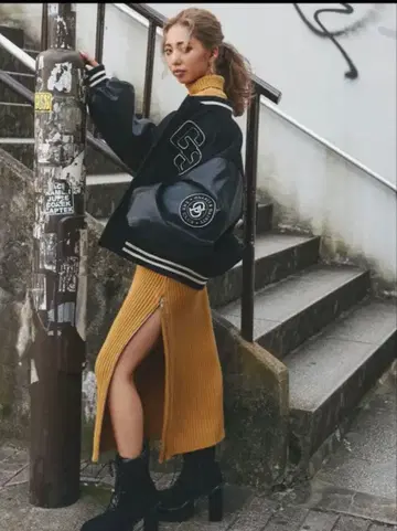 GYDA GG 패딩 바시티 자켓 블랙 새상품급