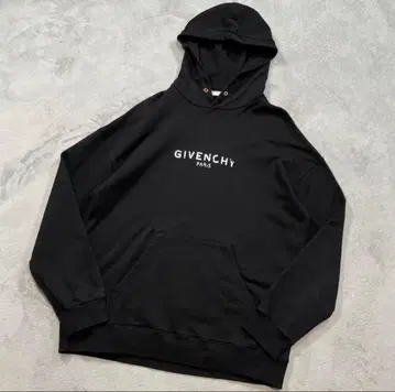 지방시 후드티 로고 블랙 XL