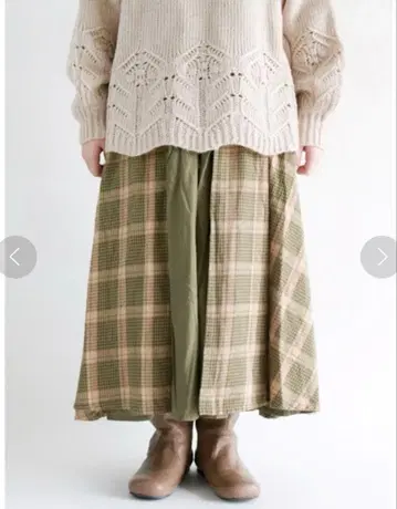 체크 개더 스커트/사만사 모스모스