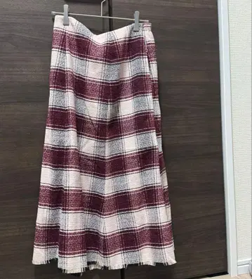 millebonheur 체크 무늬 스커트