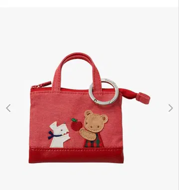 미니 데님 백 레드 파밀리아