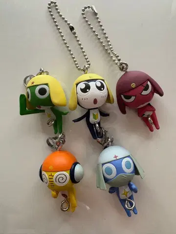 개구리 중사 케로로 집게로 이어 붙이는 마스코트 5종 세트