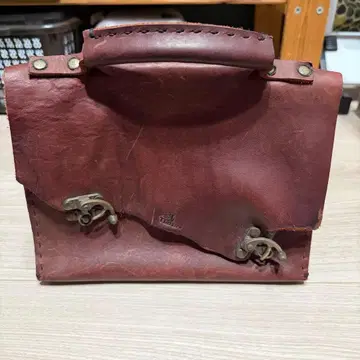 소가죽 핸드백 두툼함 작음 가죽백 천연 가죽 백