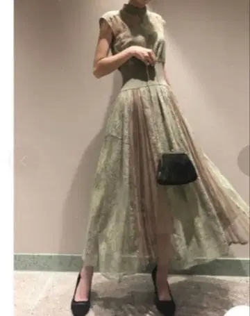 snidel 스위칭 레이스 드레스 원피스 스나이델