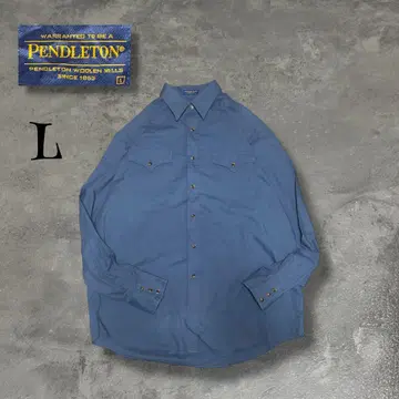 [ PENDLETON ] 프론티어 셔츠 웨스턴 셔츠 긴팔 블루 L
