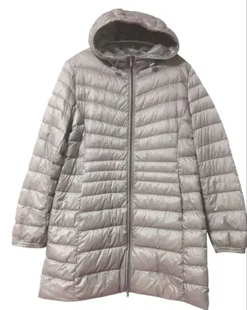 UNIQLO 후드 부착 라이트 다운 자켓 라이트 베이지 XL 사이즈