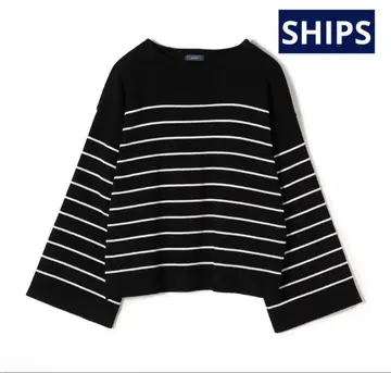 SHIPS <손세탁 가능> 도쿠시마 보더 니트 풀오버