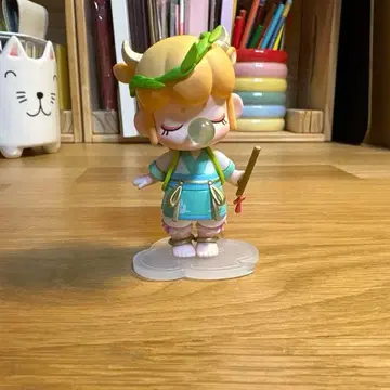 귀여운 캐릭터 피규어 지팡이 포함