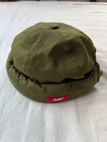 올리브색 코튼 워크캡