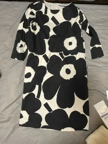 marimekko 플라워 패턴 원피스 34