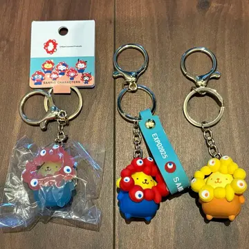 산리오 캐릭터즈 미야쿠미야쿠  입체 마스코트 폼폼푸딩