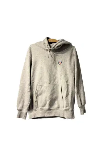 이치니산야 그레이 후드티 로고 자수