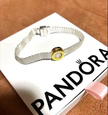 PANDORA 메쉬 실버 팔찌