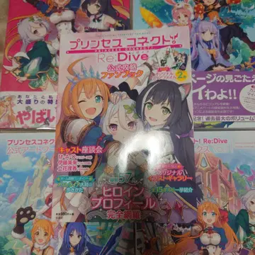 프린세스 커넥트! Re:Dive 아트 워크스 3권 + 팬북 2권 세트