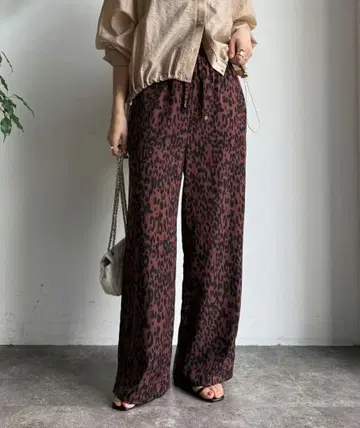 DouDou 레오파드 이지 팬츠