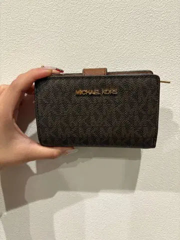 MICHAEL KORS 접이식 지갑 브라운 계열