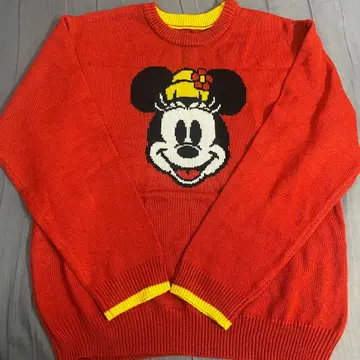 디즈니 공식 미니 마우스 니트 스웨터 L
